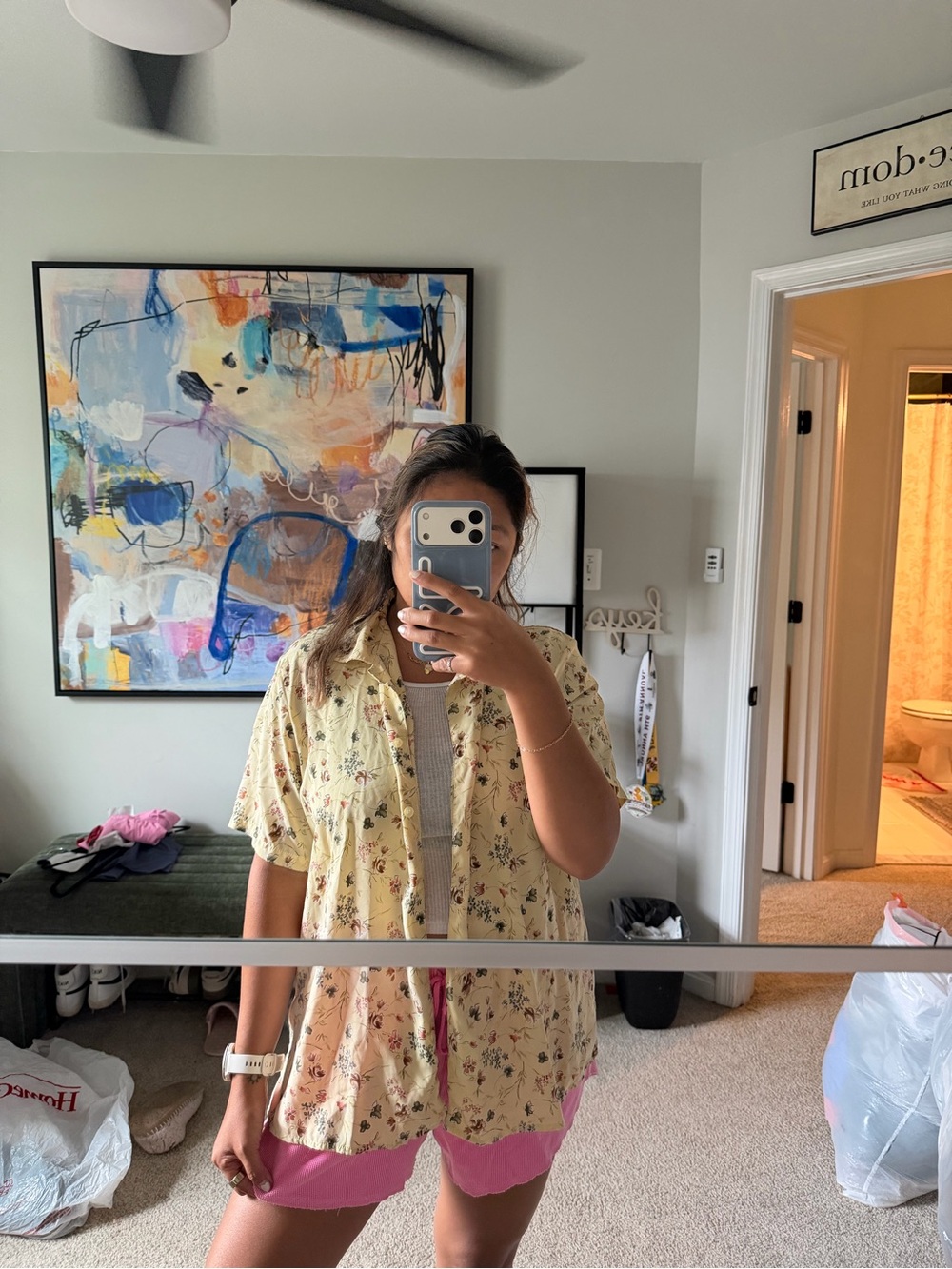 Yellow Button Up